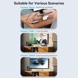  HUB chuyển đa năng tốc độ cao Vention 9in1 Expand Docking Station - TQM ( USB-C to HDMI/USB-C Gen 1/USB 3.0 x 2/RJ45/SD/TF/TRRS 3.5mm/PD) 