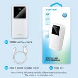  Pin sạc dự phòng Vention 30000mAh Power Bank 22.5W (FHM) 