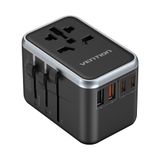 Củ Sạc Nhanh Đa Năng Du Lịch Toàn Cầu 2C + 2A VENTION FJF 65W (65W/65W/60W/5W) 