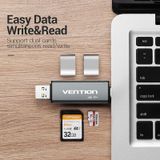  Đầu Đọc Thẻ Nhớ Đa Năng USB2.0/Micro USB/Type-C to TF/SD VENTION CCJ (480Mbps) 