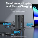  HUB chuyển và mở rộng đa năng Vention 14-in-1 Thunderbolt 4 Docking Station - TPF ( intel Chipset / Thunderbolt 4 Certification/ 40Gbps/ 8K Video Support) 