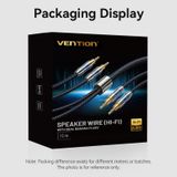  Dây Cáp âm thanh cao cấp Vention trang bị Jack Bắp Chuối 2 đầu dùng cho Loa - BLB (with Dual Banana Plugs for Hifi Speaker) 