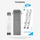  Giá Đỡ Tản Nhiệt Kim Loại Laptop VENTION KDM (Aluminum Alloy Type, 15kg, 6-Adjustable Viewing Angles) 