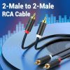  Dây cáp âm thanh chất lượng cao 2-Male to 2-Male RCA VENTION BCMBG (1.5M, RCA Cable) 