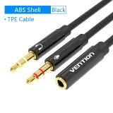  Cáp Âm Thanh AUX 2 in 1 3.5mm VENTION BBT (Braided Cable) 