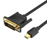  Mini DP Male to DVI-D(24+1) Male HD Cable for Laptop TV computer displayer monitor 
