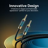  Cáp âm thanh AUX3.5mm siêu bền Vention Cotton Braided 3.5mm Male to Male Audio Cable (Auxiliary 3. 5mm TRS Audio Cable) 
