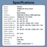  Pin sạc dự phòng Vention 10000mAh Power Bank 22.5W 