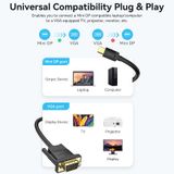  Mini DP Male to VGA Male HD Cable for laptop computer TV 