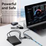  HUB Chuyển Data Tốc Độ Cao 5in1 USB3.2 Gen2 VENTION CKH (USB-C to USB 3.2 Gen 2 Type-A x 4, 10Gbps Data speed, 5V/3A PD Support) 