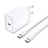  Vention 1-Port USB-C Wall Charger 25W EU-Plug 