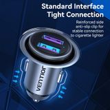  Tẩu sạc nhanh 2 cổng sạc Vention Two-Port USB Car Charger 30W (Kim loại, support QC 3.0, SCP,FCP, AFC) 