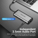  Hub Mở Rộng Kết Nối Đa Năng 9-in-1 VENTION THA (Type-C to HDMI/USB3.0*3/TF/SD/RJ45 1Gbps/3.5mm/PD) 
