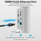  HUB chuyển đa năng Vention 12 in 1 Docking Station - TPH (USB-C to HDMI/VGA/USB 3.1 Gen 1-C/USB 3.0x3/RJ45/SD/TF/TRRS 3.5mm/PD/DC) 