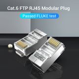  Đầu nối mạng chống nhiểu - tốc độ cao Vention Cat.6 FTP RJ45 Modular Plug Transparent - IDC 