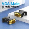  VGA Male to Male Adapter for Monitor TV computer laptop 