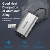  HUB mở rộng tích hợp cổng mạng LAN Vention 4-Ports - CKB (USB 3.0 to USB 3.0*3/Gigabit Ethernet Hub) 