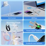  Cáp Sạc Nhanh USB to Lightning VENTION LAM 2.4A (480Mbps) 