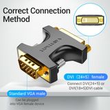  VGA Male to DVI Female Adapter for Computer Laptop Monitor TV Projector 