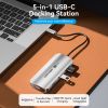  HUb chuyển đa năng Vention 5in1 Vention Docking Station (USB-C to HDMI/USB 3.0 x3/PD, 4K@60Hz, 100W PD Quick charge ) 