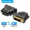  Đầu Chuyển DVI to HDMI Bi-directional VENTION ECD (DVI D 24+1, Male to Female) 