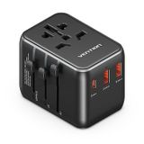  Củ Sạc Nhanh Đa Năng Du Lịch Toàn Cầu 1C + 2A VENTION FJE 20W (20W/18W/18W) 