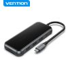  HUB chuyển đa năng Vention 9in1 Multi-function Docking Station (USB-C to HDMI 4K@60Hz/USB-C Gen 1/USB 3.0/USB 2.0*2/RJ45/SD/TF/PD) 