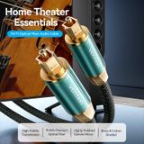  Cáp Quang Âm thanh chất lượng cao Vention Cotton Braided Optical Fiber Audio Cable - BKB (đầu mạ vàng, chống nhiểu/méo, no Latency) 