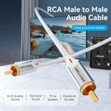  Cáp Âm Thanh Bông Sen RCA Male to Male VENTION BCR (Hi-Fi Quality Sound, 5.1 Surround Sound, TV to Speaker, Flexible & Durable, Cotton Braided) 