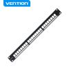  Bộ Panel cổng mạng Vention 24 Ports Unloaded Keystone Patch Panel - KJA (24 Port) 