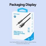  Vention USB-C Male to 3.5mm Male Audio Cable with DAC Adapter ABS Type 