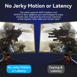  Cáp AV Mini DisplayPort to Mini DisplayPort vải dù siêu nét Vention Cotton Braided 8K - HCG (Mini DP Male to Male, 8K@60Hz/ 4K@144Hz, 32.4Gbps Bandwidth) 