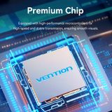  Bộ chuyển cổng HDMI Vention 3 in to 1 Out HDMI Switcher - AKM (HDMI Switcher, 4K@60Hz support, Remote Control, Aluminum Alloy, Blue) 