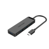  Hub Mở Rộng Kết Nối Đa Năng VENTION TGK (Type-C to USB 3.0*4, with Power Supply) 