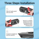  Dây cáp điện thoại bàn 4 lõi chống nhiểu Vention 4 Core Telephone Cable (cuộn 100 met, Màu trắng, Support telephone/Fax) 