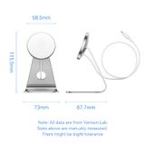  Đế sạc không dây Vention 15W Magnetic Wireless Charger - FGHIF (Stand with MagSafe 1M Silver) 