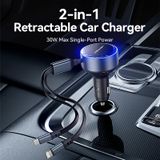  Tẩu Sạc Ô Tô 2-in-1 VENTION FFO 30W (with Built-In C + Lightning Cable) 