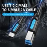  Cáp Chuyển Data Tốc Độ Cao Type-C to USB-B 3.0 VENTION CQV (2A, 5Gbps) 