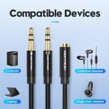  Cáp Âm Thanh AUX 2 in 1 3.5mm VENTION BBT (Braided Cable) 