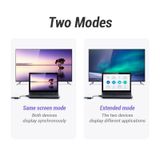  VGA to HDMI Converter with Female Micro USB and Audio Port Laptop Desktop 