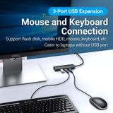  HUB Mở Rộng Kết Nối 2 in 1 VENTION CHIBB 3*USB3.0 + Card Mở Rộng Âm Thanh USB 