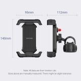  Bộ đế giữ điện thoại dùng cho xe đạp/ Mô tô Vention Quick Lock Bike Phone Mount - KSF (with Knob Black Square ABS Type) 