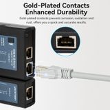  Dụng cụ kiểm tra cáp mạng - Cáp điện thoại Vention Manual Network Cable Tester - KEF ( for RJ45 / RJ11) 