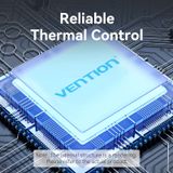  HUB chuyển đa năng tốc độ cao Vention 5in1 Worksation - TGF (USB 3.0 to USB 3.0 x 3/RJ45/USB-C, Aluminum Alloy) 