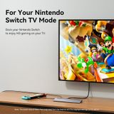  Multi-function USB-C to HDMI/VGA/USB-C Gen 1/USB 3.0x2/USB 2.0/RJ45/SD/TF/TRRS 3.5mm/PD Docking Station 0.25m Gray Metal Type 
