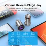  Tẩu sạc nhanh 2 cổng sạc Vention Two-Port USB Car Charger 30W (Kim loại, support QC 3.0, SCP,FCP, AFC) 