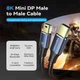  Cáp AV Mini DisplayPort to Mini DisplayPort vải dù siêu nét Vention Cotton Braided 8K - HCG (Mini DP Male to Male, 8K@60Hz/ 4K@144Hz, 32.4Gbps Bandwidth) 