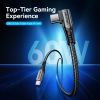  Vention USB 2.0 Type-C Male to Type-C Male Right Angle 3A Cable Aluminum Alloy Type 
