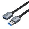  Cáp USB nối dài tốc độ cao Vention Cotton Braided USB 3.0 Type A Male to Female Extension Cable - CBL (USB3.0/ 5Gbps, Aluminum Alloy 