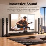  Cáp quang Audio vải dù cao cấp Vention 90-Degree Optical Audio Cable ( Đầu mạ vàng, gập chữ L 90 độ / Xoay 360 độ, Aluminum Alloy ) 